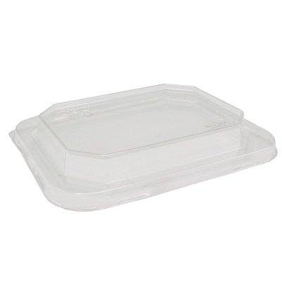 Крышка для бумажного контейнера 230х147х26мм DOME RPET lid OSQ OCTOBOX для 800 мл полукупол цвет прозр. OSQ (х1/400)