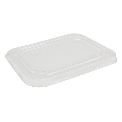Крышка для бумажного контейнера 230х147х11мм Flat RPET lid OCTOBOX для 800 мл плоская цвет прозр. OSQ (х1/400)